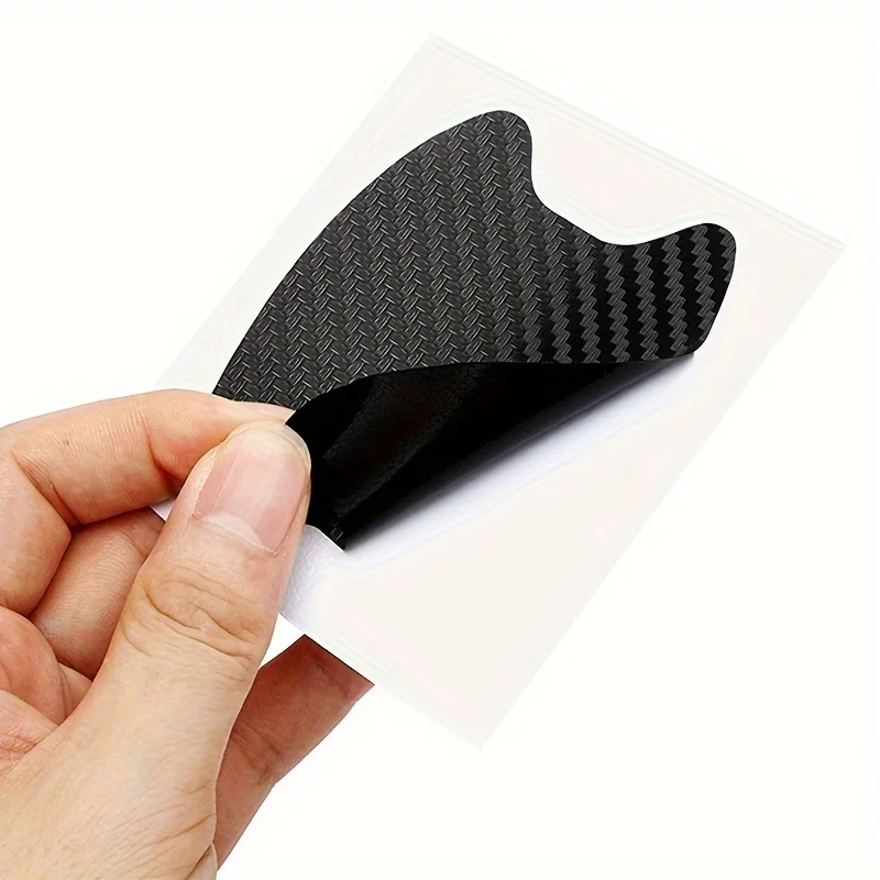 Carbon Fiber 4Pcs/Set Car Door Mouldings Film Scratches Resistant Protection