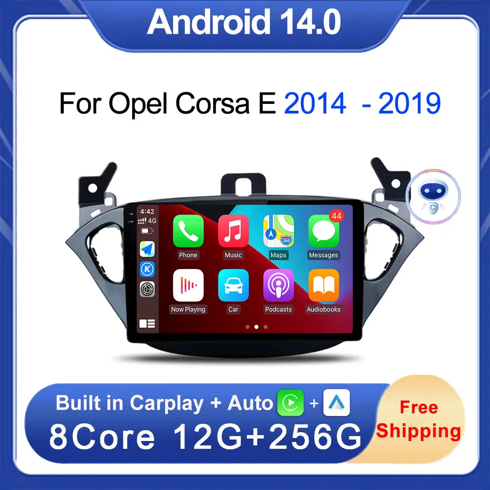 

Android 14 For Opel Corsa E 2014 2015 2016 2017 2018 2019 Car Radio Audio Multimedia GPS Navigation Auto Stereo Carplay 2 Din
