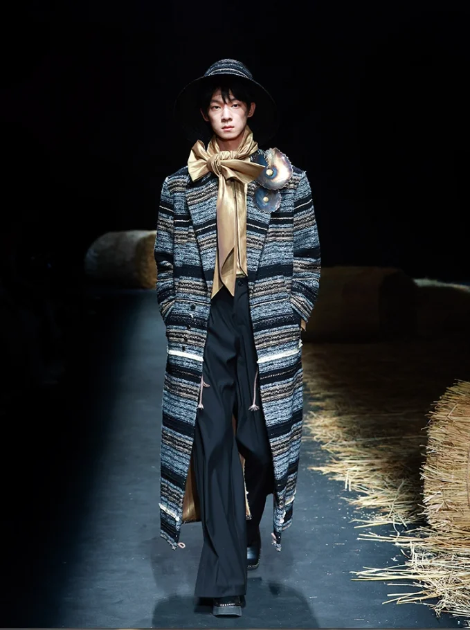 Description Picture 3 of itemJ1260 Fashionable hot men's coat 2023 autumn and winter fashion casual windbreaker coat