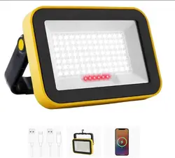Enhanced Outdoor LED Work Light with 5 Lighting Modes - Waterproof Multipurpose Spotlight & Camping Lamp - 6000K (1PC)
