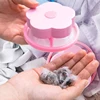 Plum Blossom Washing Machine Filter Remove Dirty Hair Mesh Yarn Laundry Reusable Ball Pet Fur Lint Hair Catcher Clothe Cleaning 2