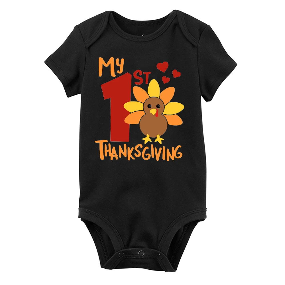 My 1st Thanksgiving Baby Boys Clothes Baby's 1st Thanksgiving Tshirt Turkey Day Baby Shirt Turkey Cute Thanksgiving Day 2021