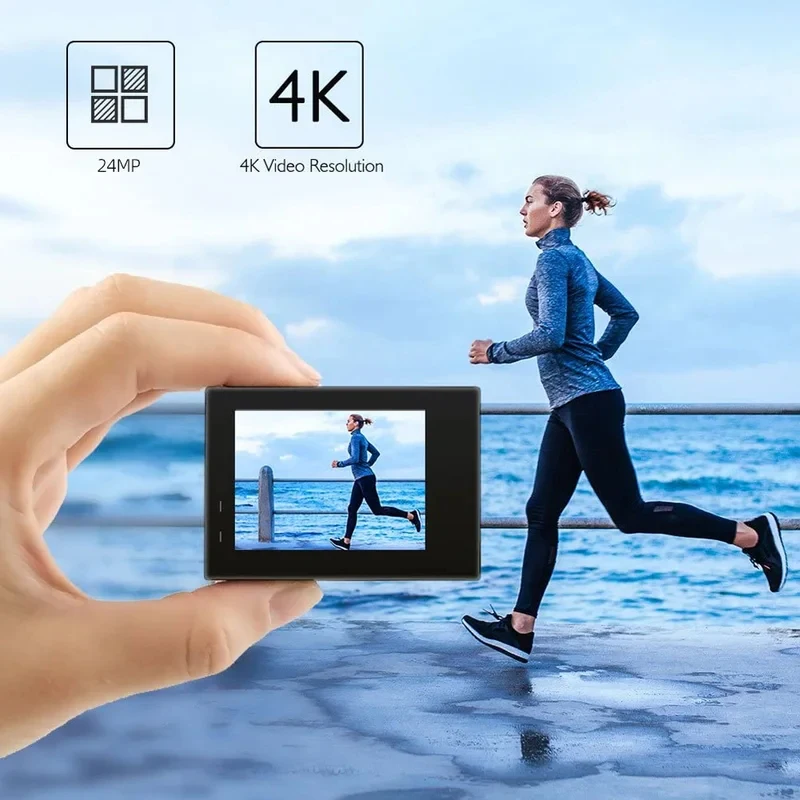 레가톤 4K 60fps 액션 카메라 S9R WiFi 2인치 LCD 30M 방수 170도 광각 리모컨 헬멧 자전거 비디오 카메라 아웃도어 스포츠캠