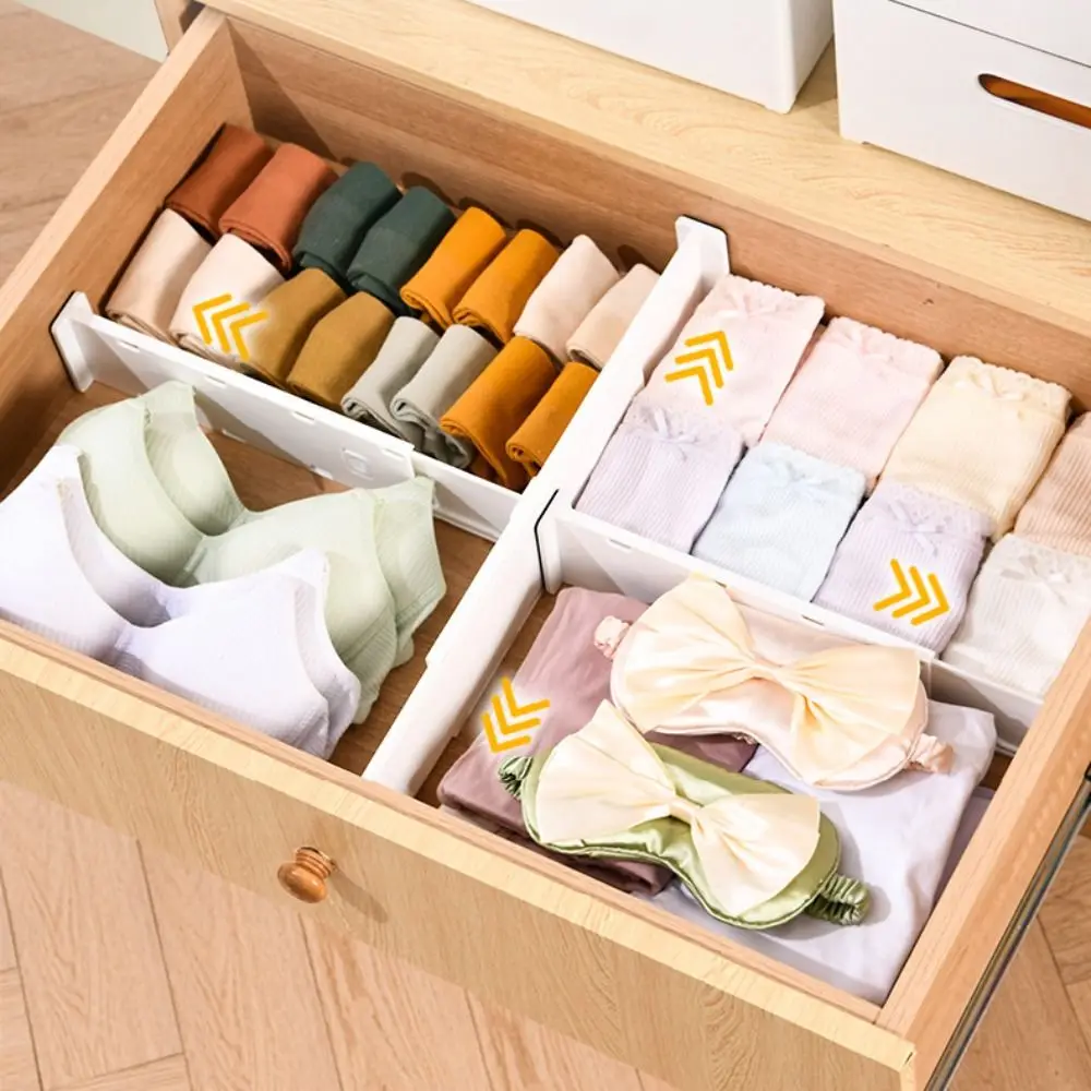 New Telescoping Drawer Divider DIY Adjustable Cabinet Clapboard Multifunctional Drawer Separator Cabinet Drawer