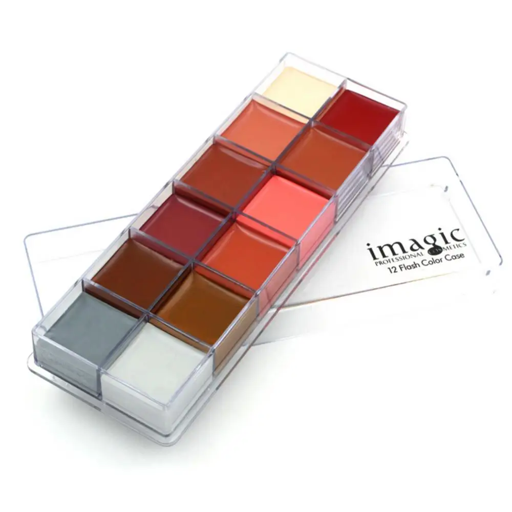 

IMAGIC 12 Colors Flash Tattoo Face Body Paint Oil Painting Art Imagic Halloween Beauty Makeup Tools