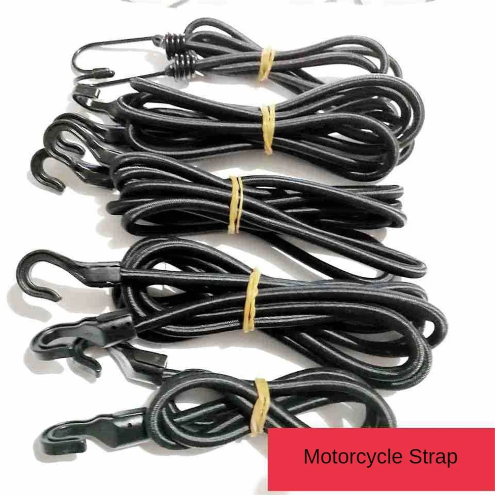 Bike Luggage Carrier Rope 10KG Loading Elastic Band Cargo Racks Tied Rubber Straps Rope/Suitcase Band With Hooks Cargo Straps Luggage Strap Cargo Tie Down Strap Tie Down Straps Lashing Strap Bungee Straps Elastic Binding Rope Bungee Cord Hooks