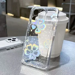 Elegant Daisy Flower Design Soft Clear Phone Case for Redmi 12C (T5848)