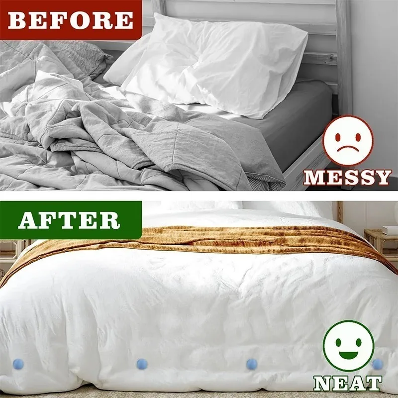 Bed Sheet Clips Bed Sheet Holder Sheet Clips BedSheet Quilt Clip Duvet Cover Fastener Clip Anti-Slip Blanket Buckles Clothespins Quilt Pegs Mattress Cover Fixators Grippers