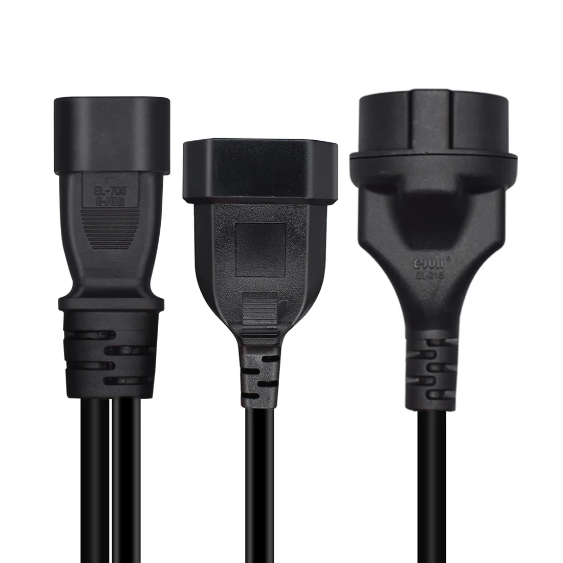 JORINDO IEC320 AC  ڵ, C14 3  -   ǥ   ª ̺, C14 to EU4.0 + EU4.8MM