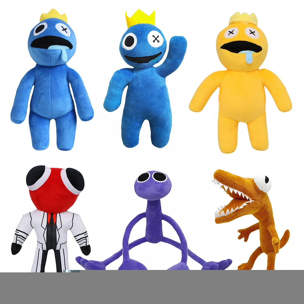 Rainbow Friends Stuffed Animals  Rainbow Friends Blue Monster - 30cm Plush  Toy - Aliexpress