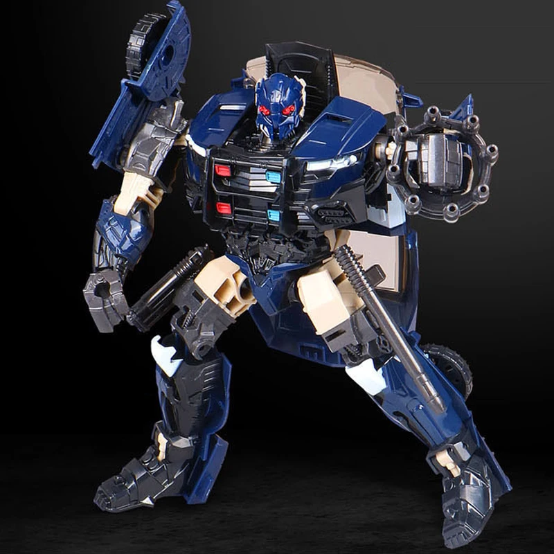 Фото AOYI BMB H6001-5 18 см игрушки-трансформеры Prowl SS28 Optimus autobot из сплава Аниме экшн-фигурка модель автомобиля подарок для мальчика №4