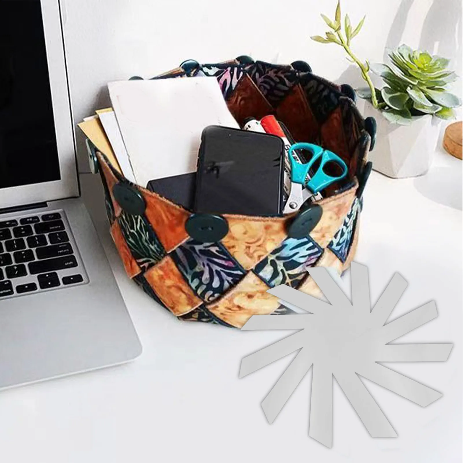 Woven Spiral Basket Template Woven Spiral Acrylic Quilting Template DIY Patchwork Basket Art Craft Sewing Supplies