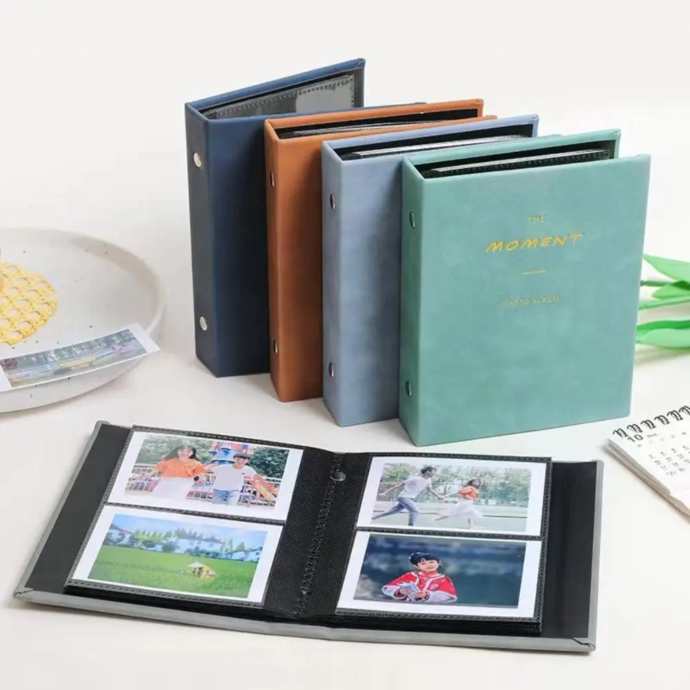 64 Pockets Instant Camera Photo Album PU Leather Suede Surface Memorial Booklet for /Fujifilm Instax Mini 12/11/EVO