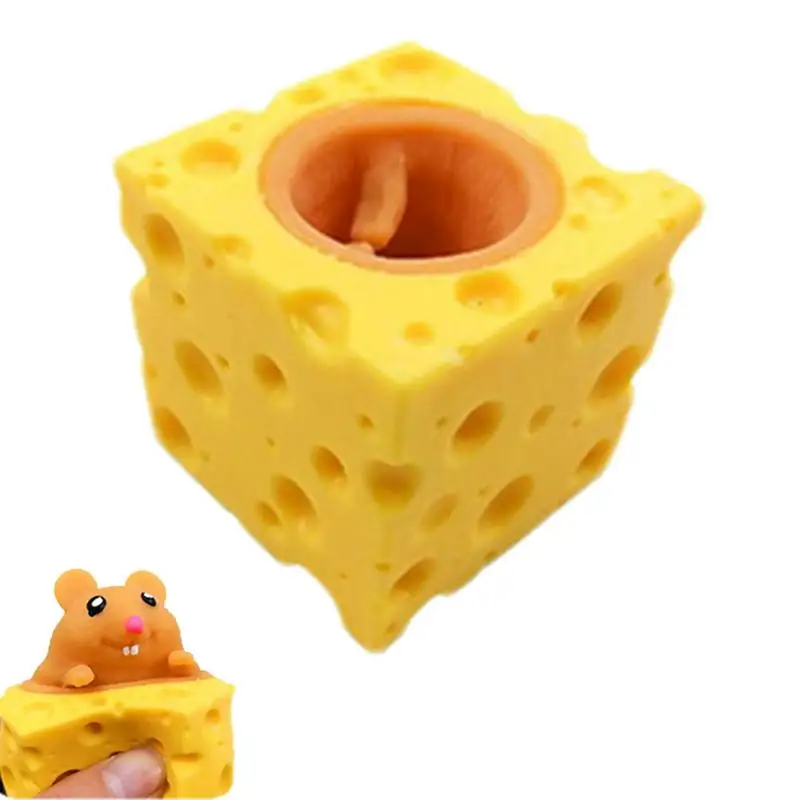 

Сжимаемая сыра, оригинальная мышь, сжимающая игрушка, забавная сенсорная игрушка для детей и взрослых, легко играть, мягкая сжимаемая игрушка, идеальная
