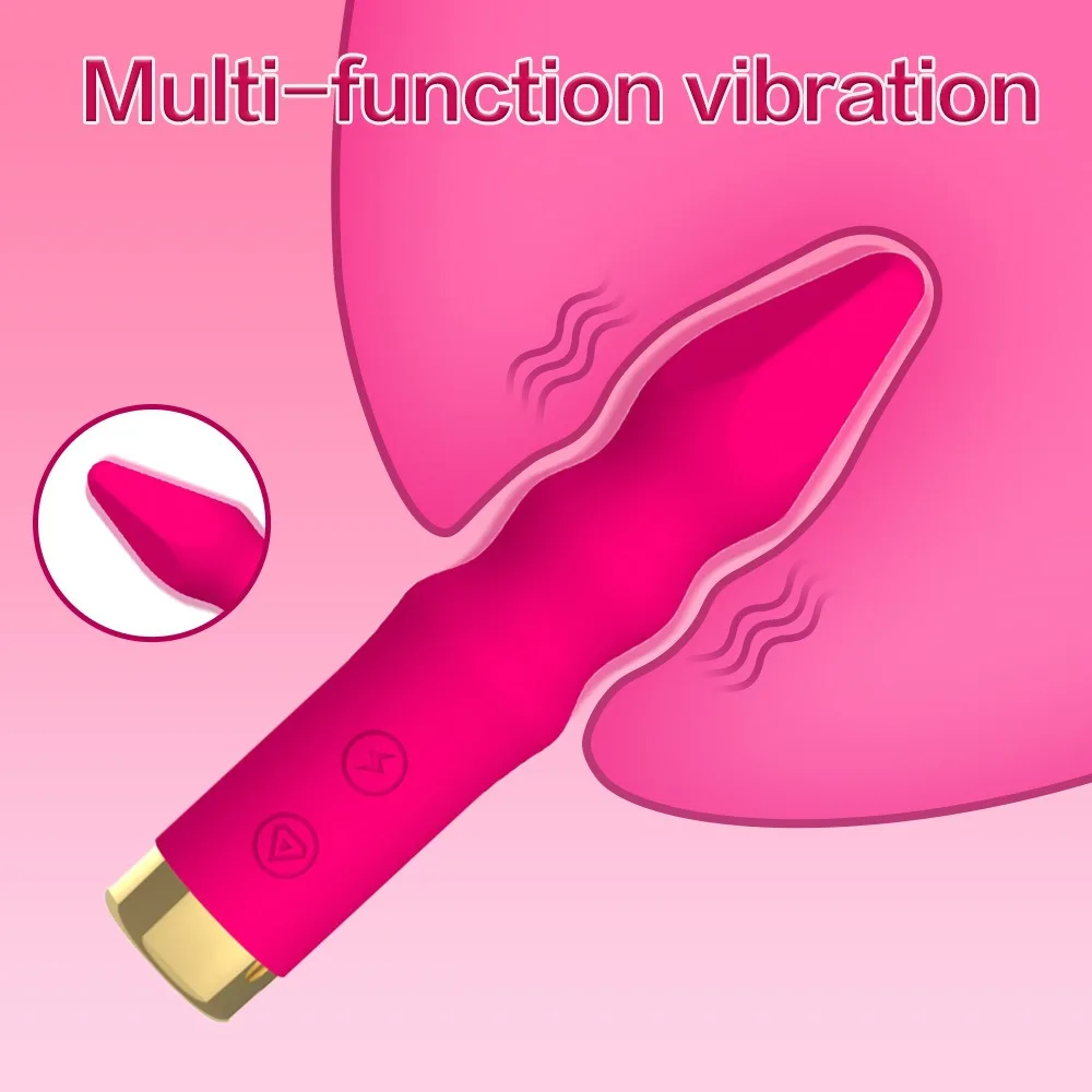 10 frequency strong shock charging AV stick anal plug stimulation Male and Female Masturbators Silent and Waterproof