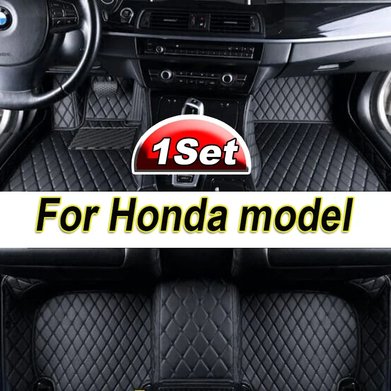 

Car Floor Mats For Honda Accord Civic eNS1 Vezel CR-V Fit Spirior CRZ Insight City Odyssey HRV 2022 2023 Car Accessories