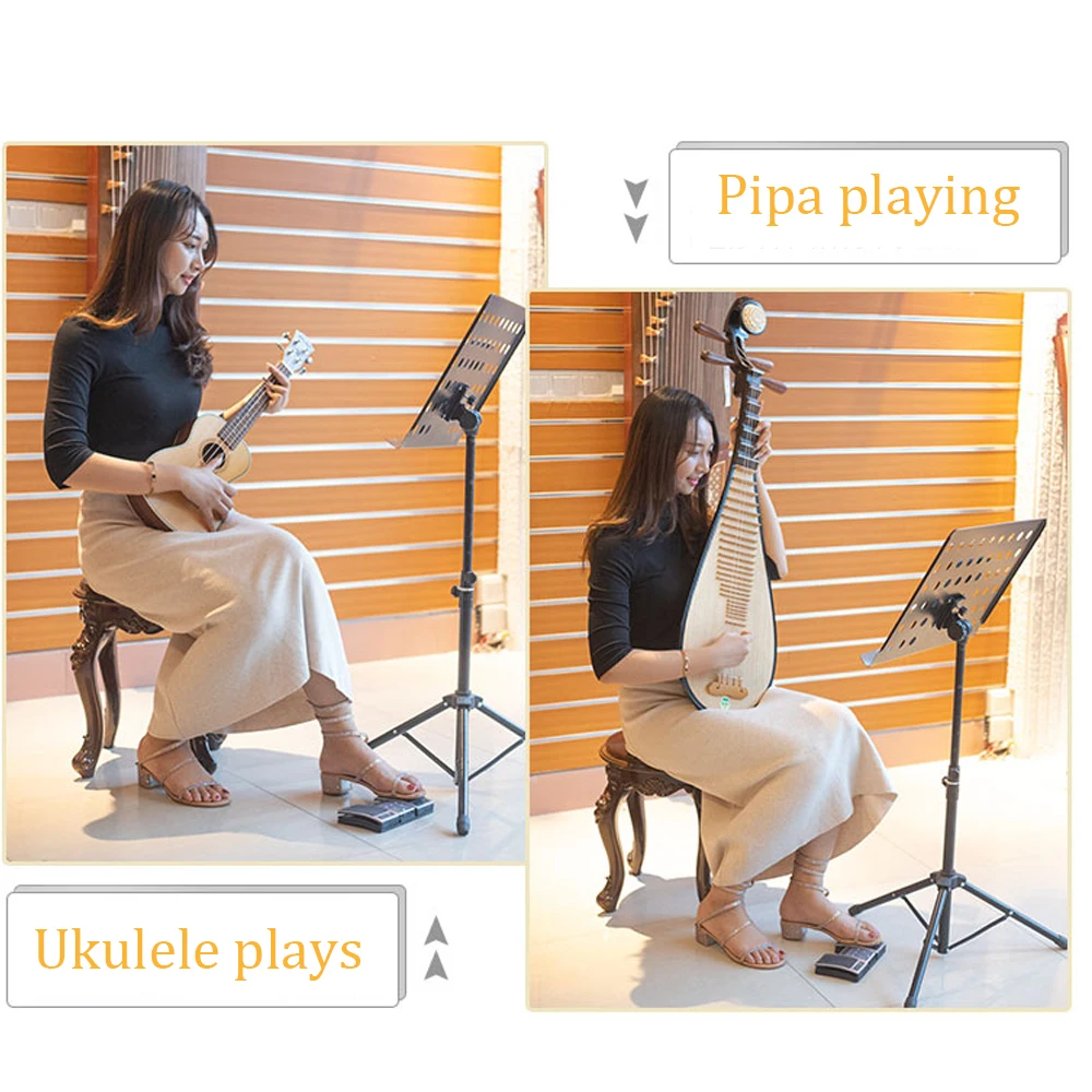 Musical Instruments Accessories Wireless Music Sheet Turner BT Silent Foot Page Turner Rechargeable Music Sheet Flipping