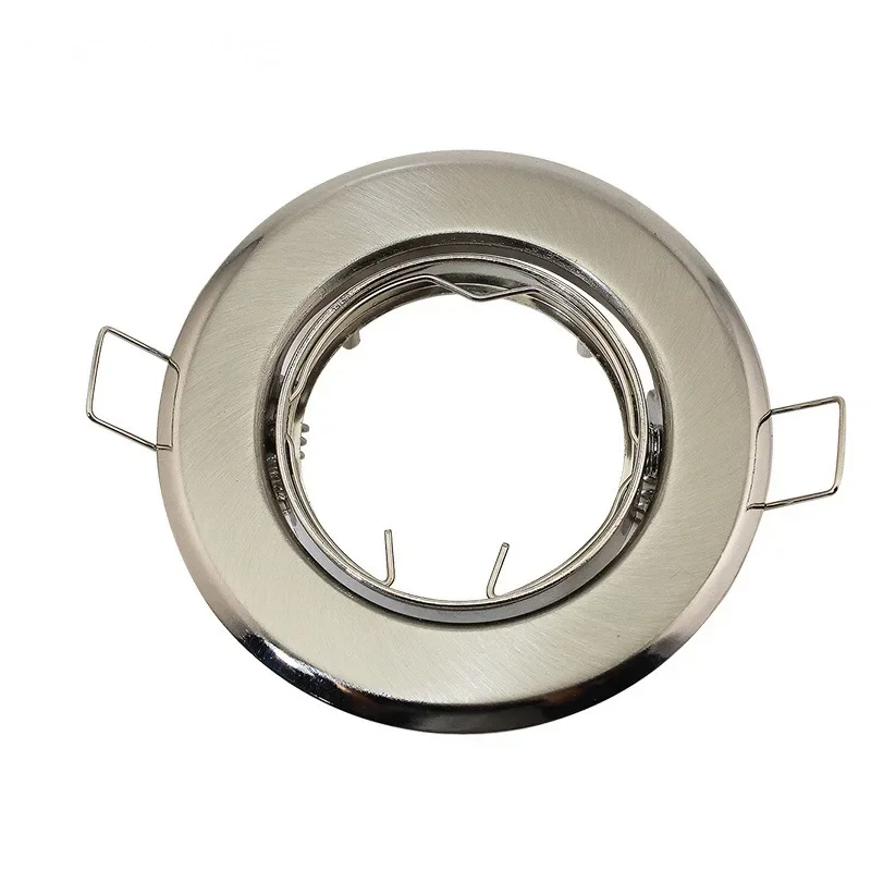 6PCSFactory Price Indoor Spotlight Fixtures GU10 MR16 Round Aluminum Allo Lamp Holder LED Downlight Housing Fitting Cut Out 70mm