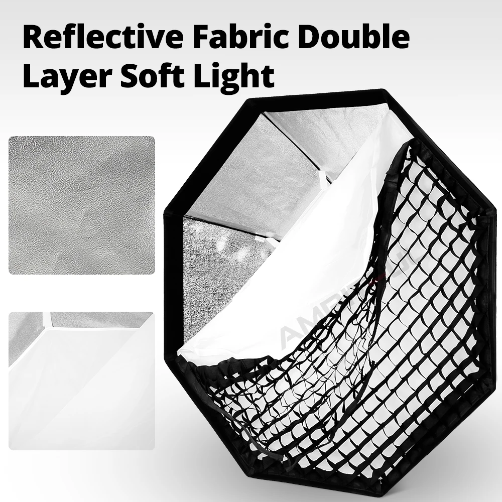 Godox 95cm 120cm 140cm Studio Octagon Honeycomb Grid Softbox Reflector softbox with Bowens Mount for Studio Strobe Flash Light photography softbox bowens mount softbox portable softbox photography lighting kit