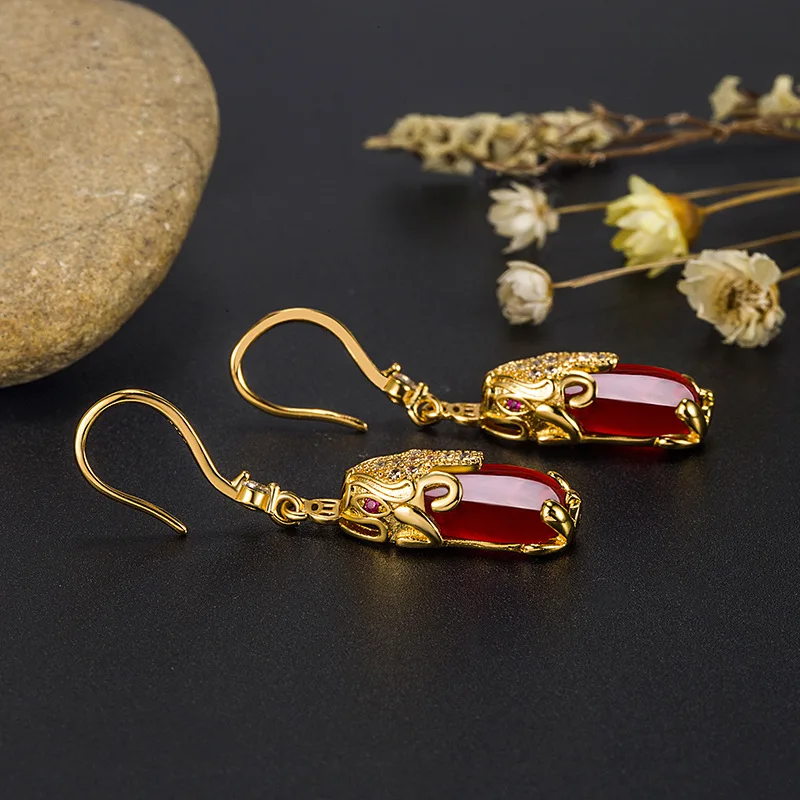 Fashion Pixiu Retro Earrings for Female pixiu earrings