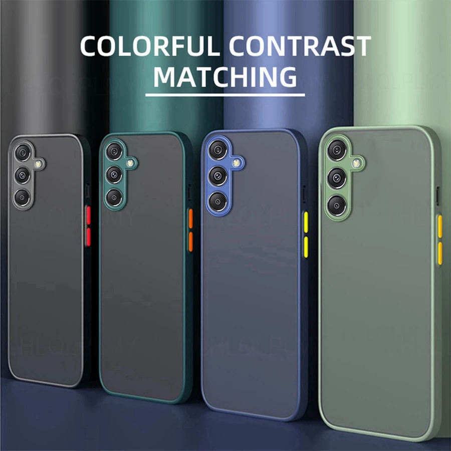 Luxury Shockproof Matte Armor Bumper Silicone Case