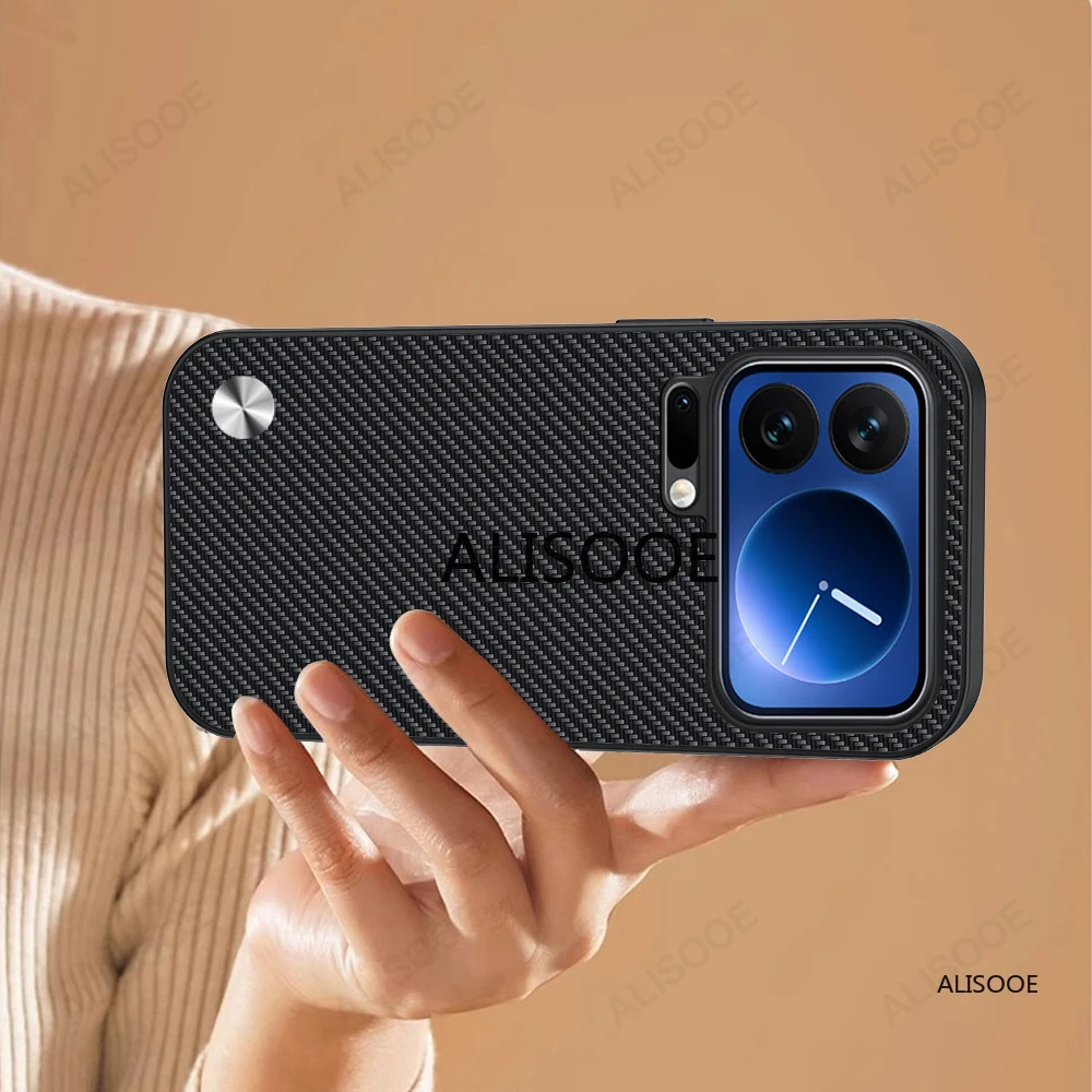 Luxury Fiber Texture PU-Leather Protective Case Cover