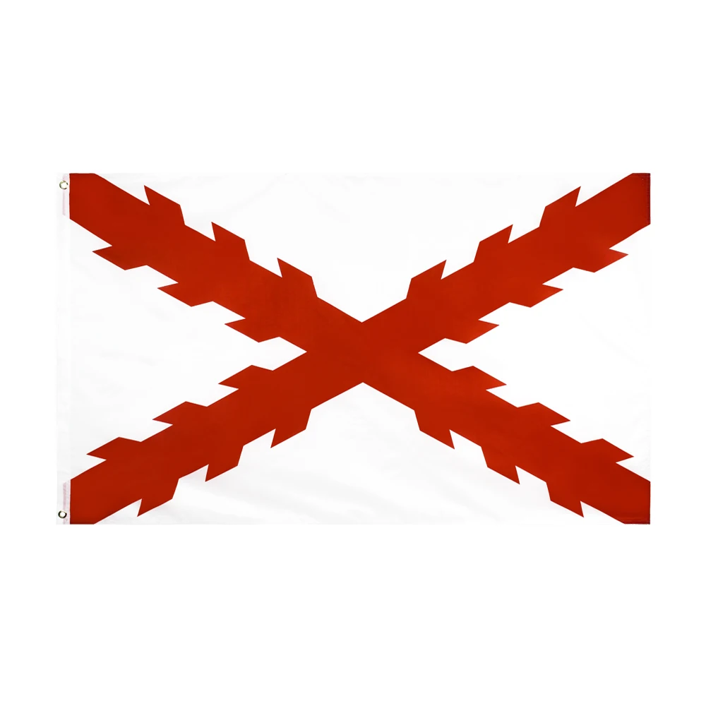 

90x150 CM Spanish Cross of Burgundy Flag For Decoration