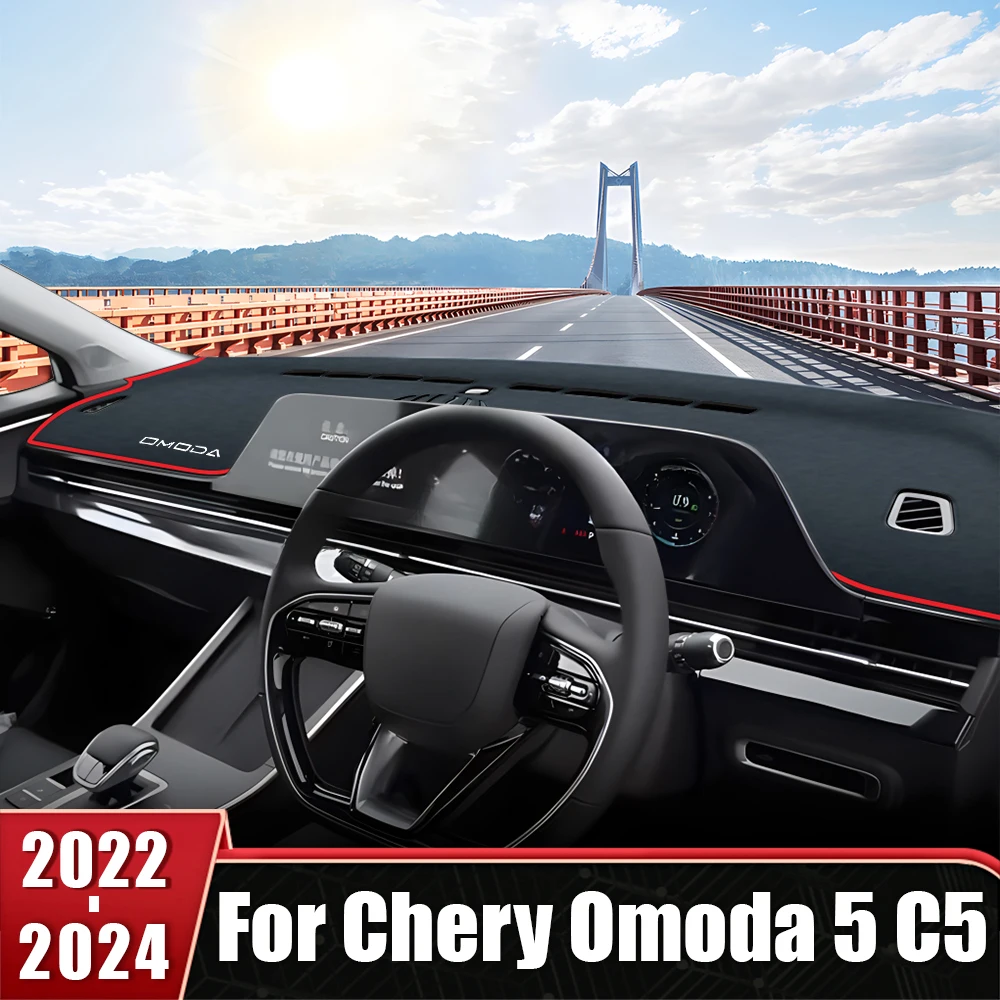 

For Chery Omoda 5 C5 FX 2022 2023 2024 Car Dashboard Avoid Light Cover Anti-UV Pad Non-Slip Mat Instrument Carpet Accessories