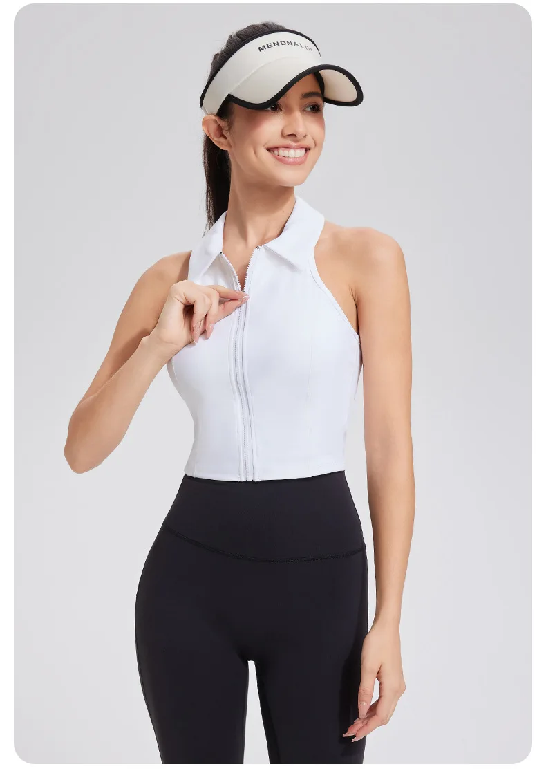 Women Tennis Suit Set, Polo Collar, Front Zipper, Badminton Sports Short Skirt 16 S8eef322451c24b46be87b12fe834595eK