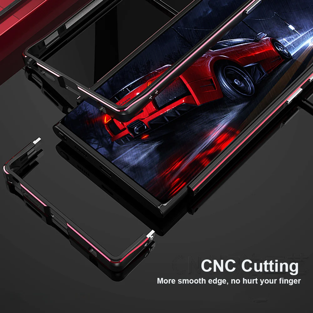 Dropshipping Metal Bumper Aluminum Frame Shockproof Case For Samsung Galaxy S22 Ultra S22Ultra Camera Protector Case Cover Frame