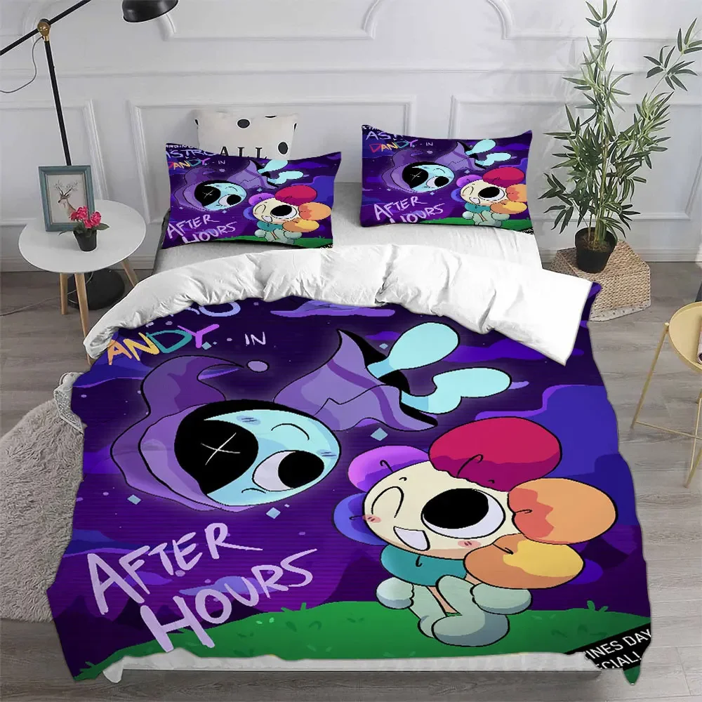 Dandy's World Bedding Sets Bed Cover Comforter Duvet Cover Pillow Case 2-3 Pieces Sets Kids Adult Bedroom Decor