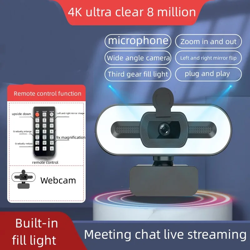 cam4KHDAutoFocusCameraRemoteControlcameraforPCMac