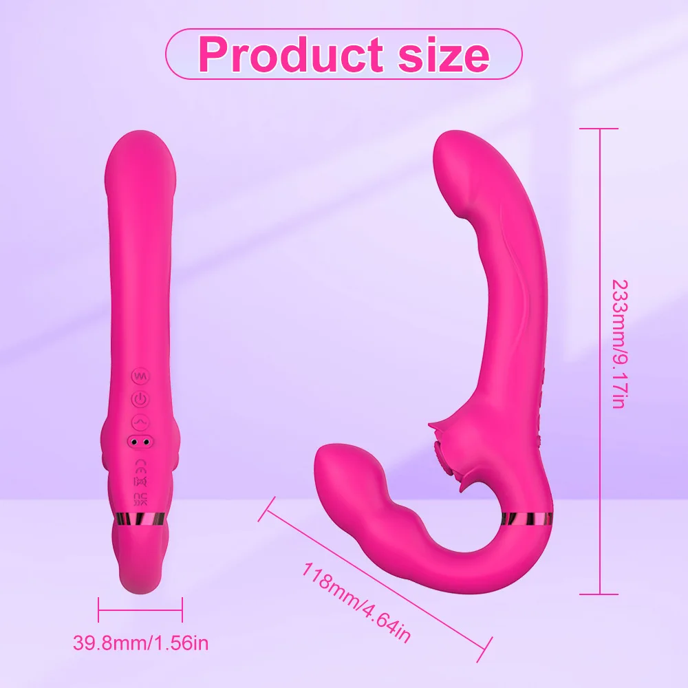 Vibrator Sex Toy Strap-ons For Husband And Wife Woman With Control Couple Lesbian Dildo Anal Vaginal Masturbation