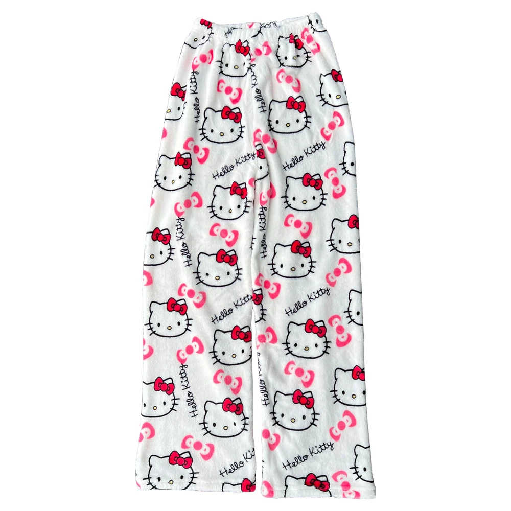 Hello Kitty ユニセックス パジャマ Mサイズ アニメナイトサンリオハローキティパジャマパンツ、ユニセックス