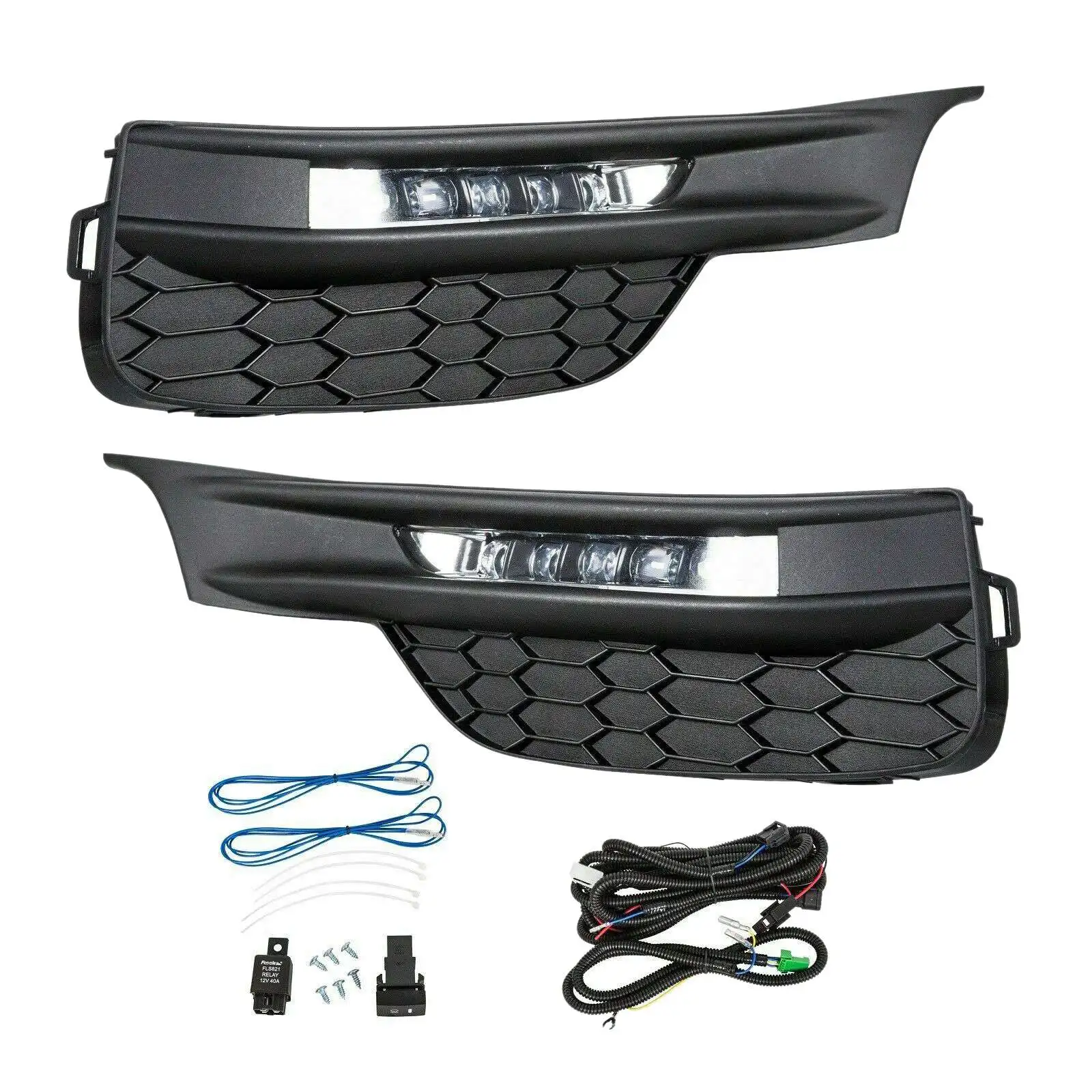 

for Honda Accord Sedan 4Dr 2016-2017 Bumper Fog Lights Front Bumper LEDDaytime Running