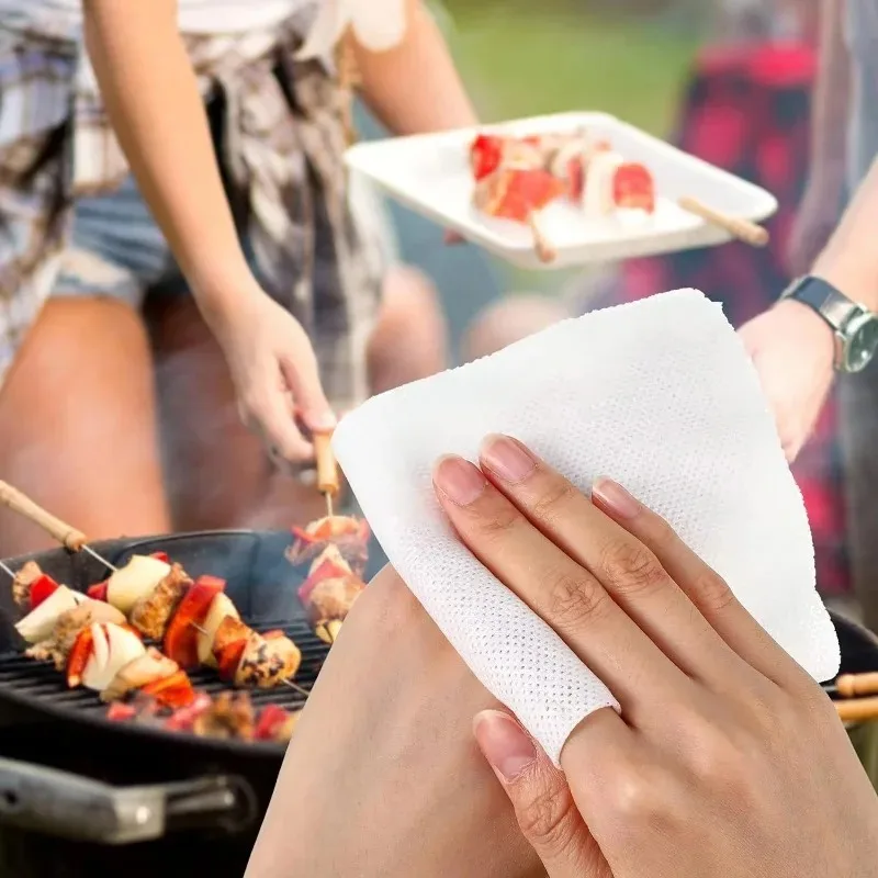 Compressed Towel 100/300/500PCS Soft Disposable Coin Tissue Portable Mini Absorbent Travel BBQ Outdoor Camping