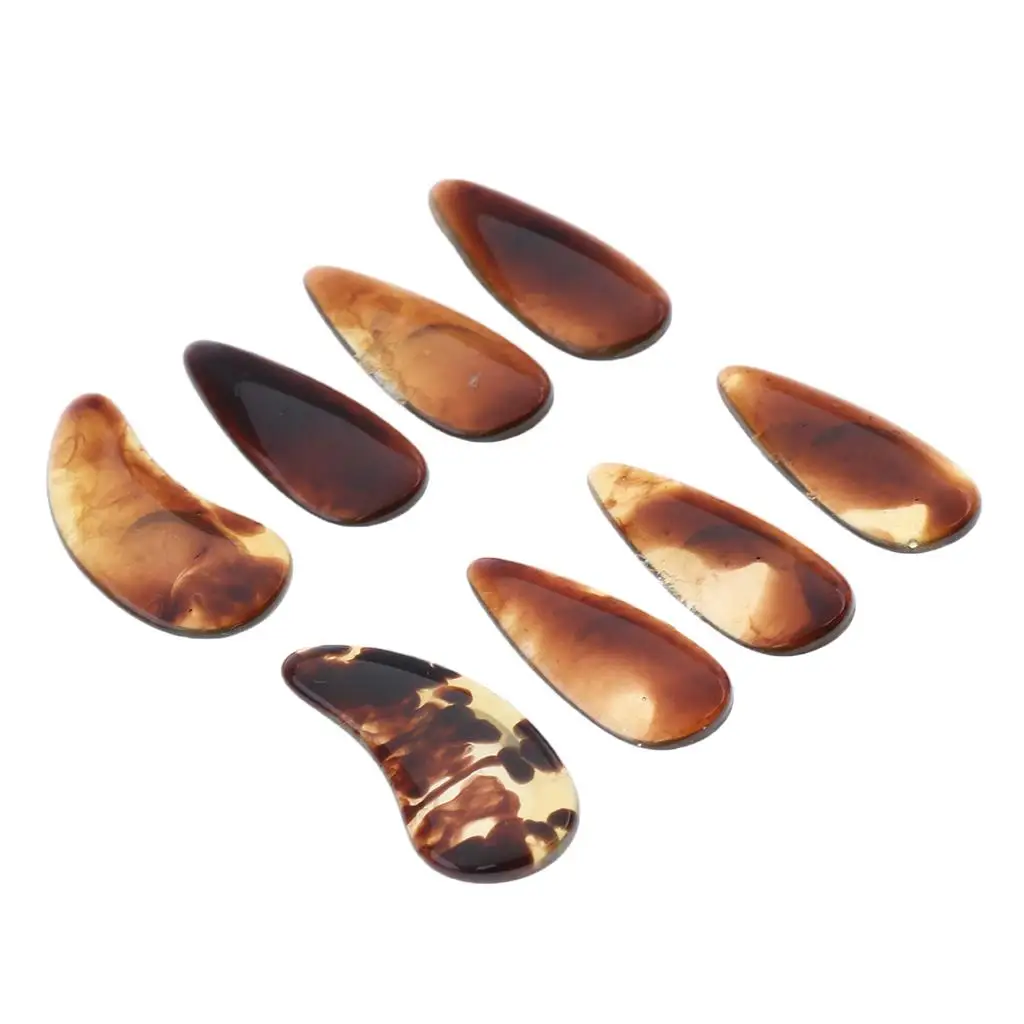 Premium Finger Picks Set for Chinese Zither Instrument with Storage Case-8 Pieces