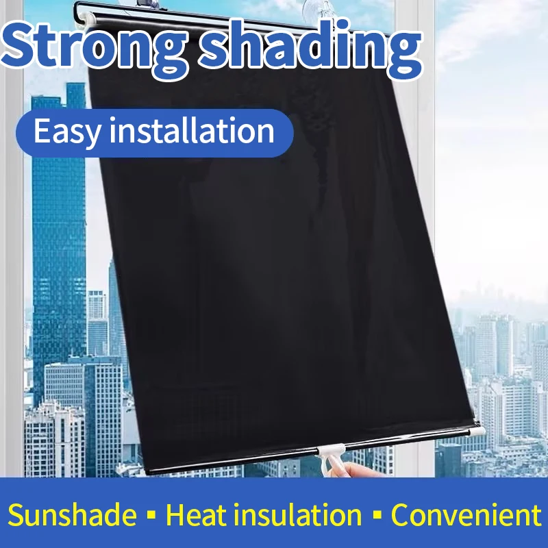 Sunshade Roller Blinds Universal Roller Curtains with Suction Cup Window Blackout Curtains Retractable