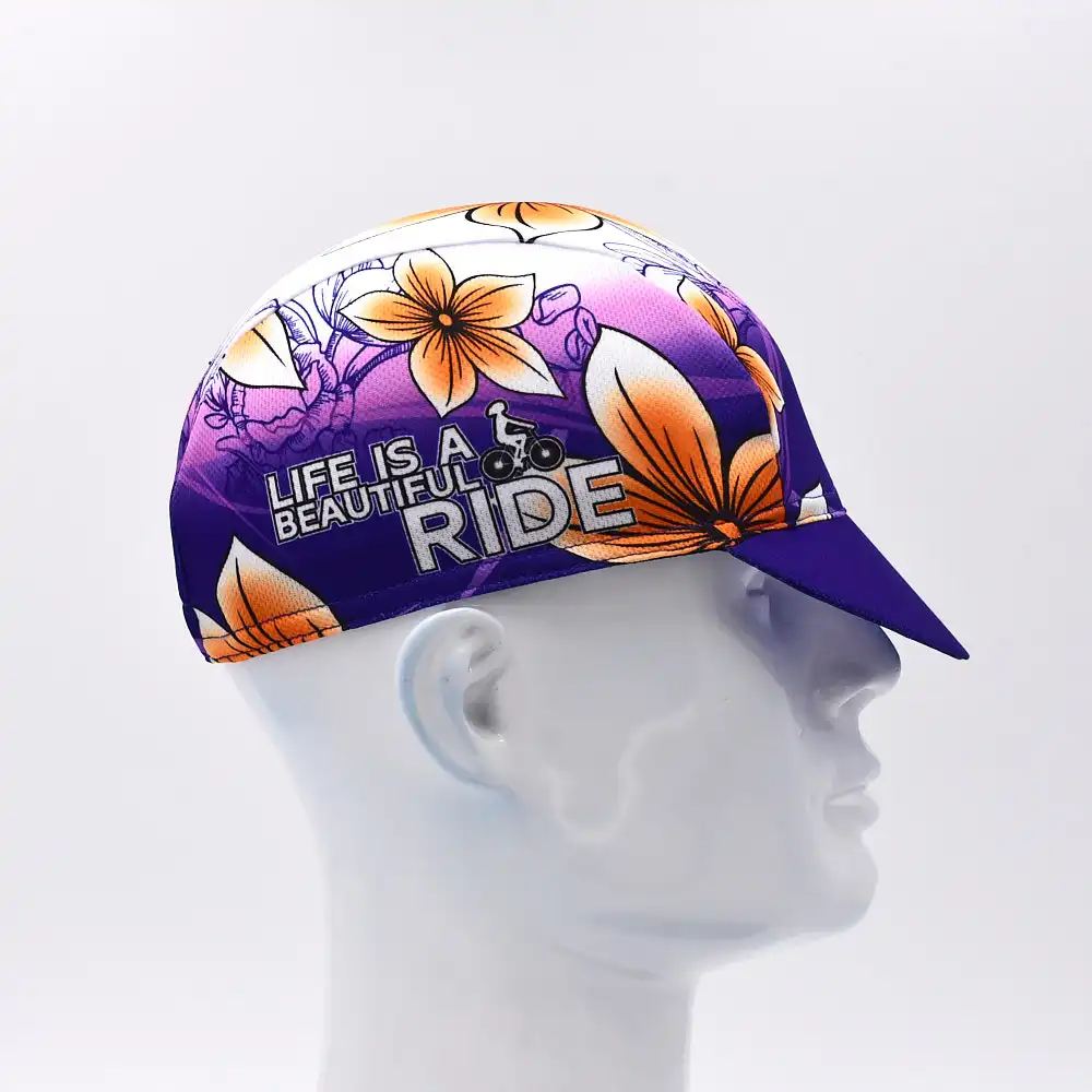 Classic Print Cycling Caps Anti-UV Summer Quick Dry Mesh Outdoor Bike Riding Hats Breathable Quick Dry 3