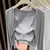 plus Size Modal oulder Wrap Sun Protection Clothing Knitted Outerwear Cardigan Air Conditioning irt Thin Coat for Women S...