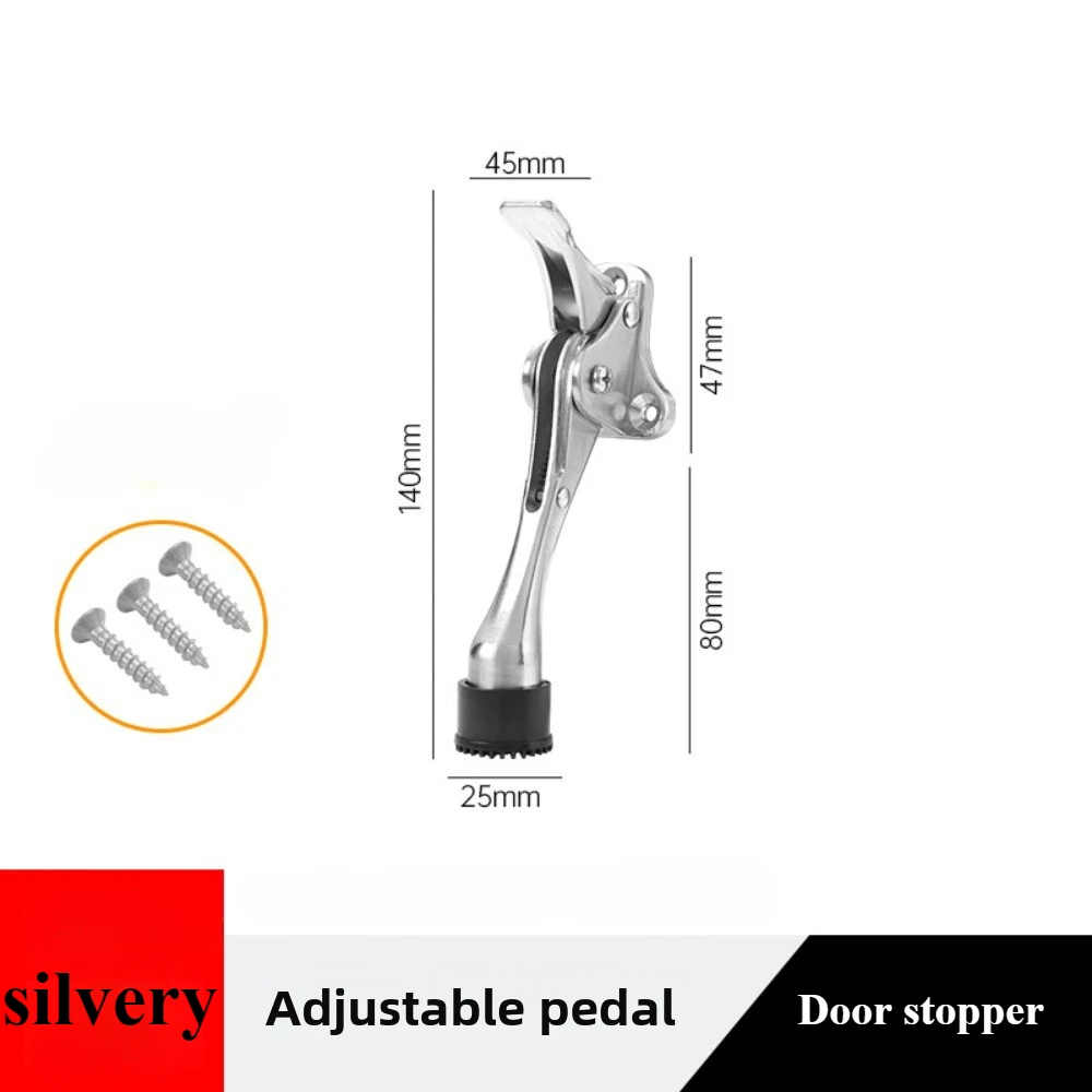 Door Stopper Heavy Duty Mute Zinc Alloy Door Stops with Non-Slip Rubber Tip Hidden Wall Protector Hardware door holder door stopper silicone door stopper door stopper bumpers