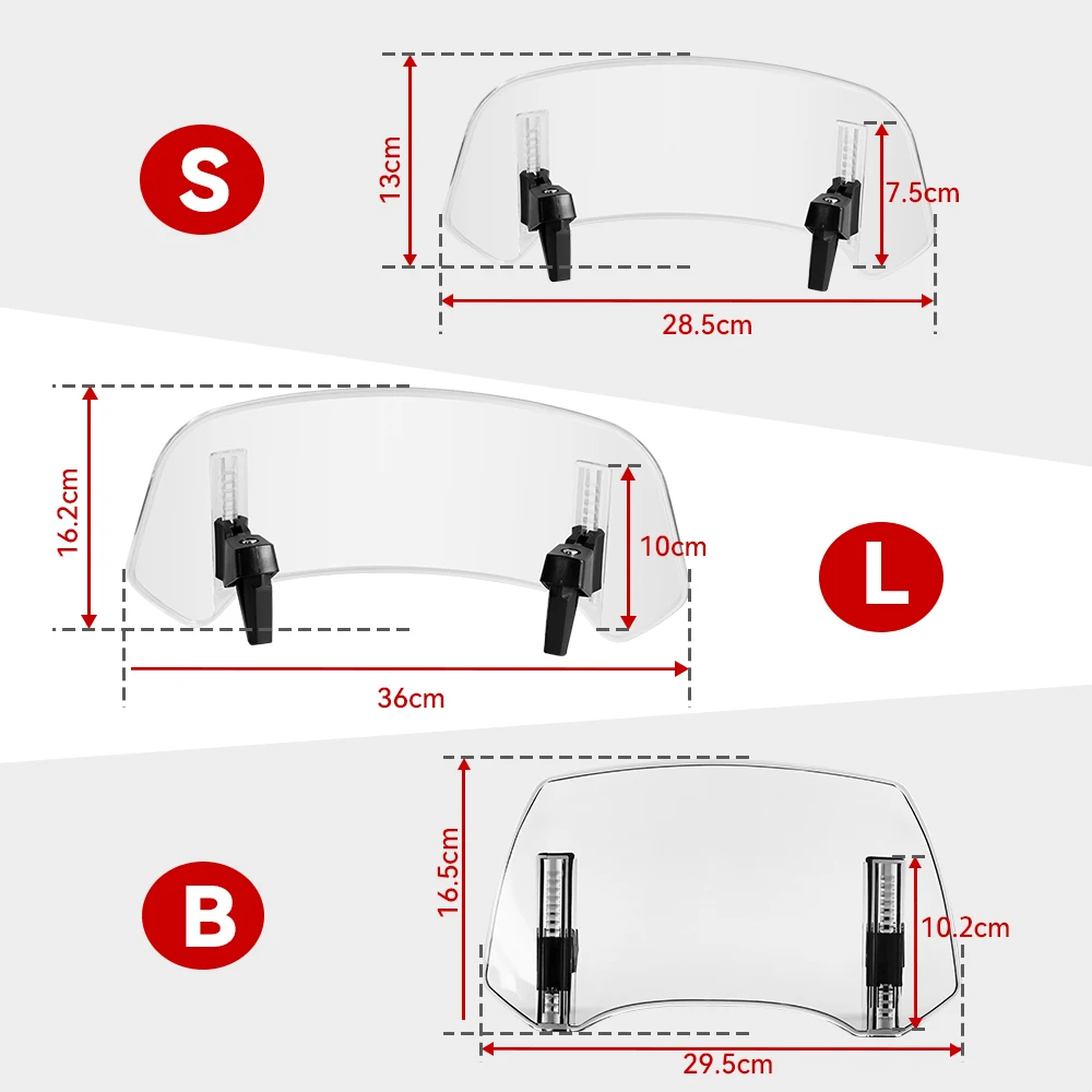 NC750X NC700X Motorcycle Windshield Extension Adjustable Spoiler Deflector Fit for HONDA NC750S NC700S CTX700 NSS750 Integra750