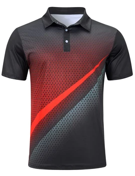 Polo sportive da uomo con stampa 3D, camicia da golf con bottoni, traspirante, nuova collezione estiva, manica corta, abbigliamento sportivo streetwear da uomo