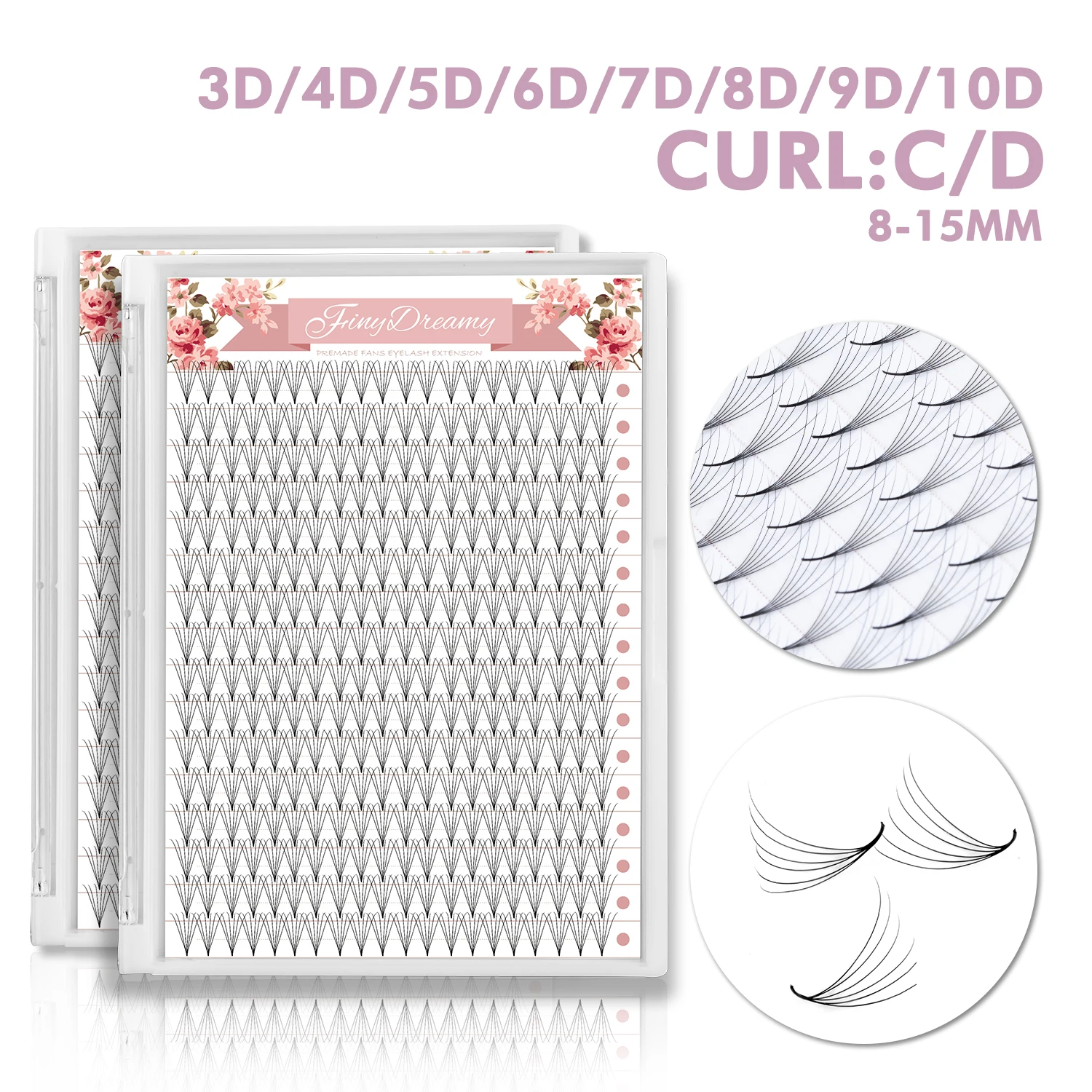 

Premade Fans cilios 4d 5d 6d Pre Made Volume Russian Eyelashes Individual Lash Extension abanicos prearmados pestañas