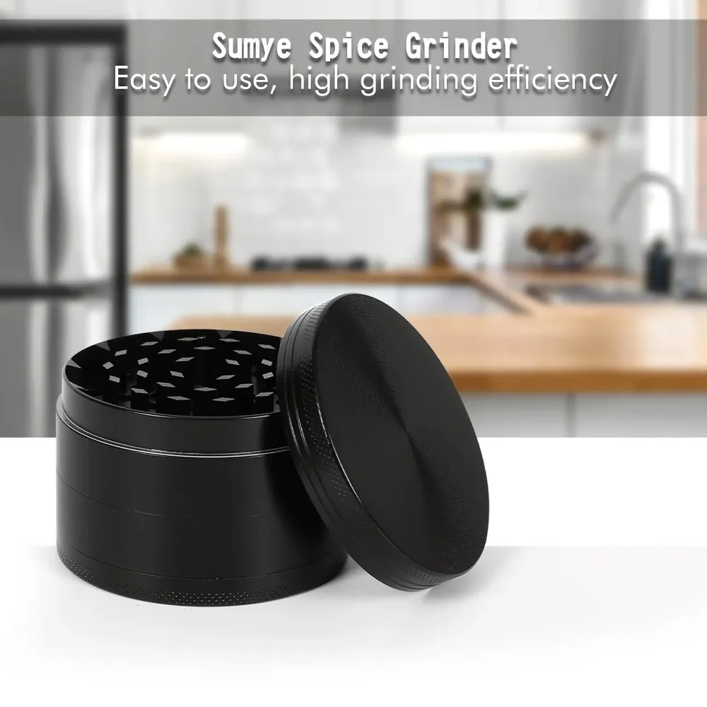 Zinc Alloy 40mm Herbal Grinder Metal Cigarette Shredder Spice Grinder Grinding Machine Tobacco Grinder Smoking Accessories