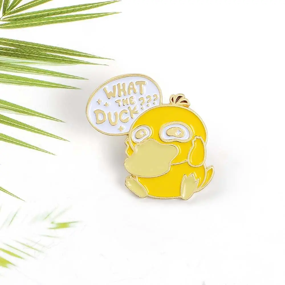 

Badge Pin Travel Commemorative What The Duck Jewelry Accessories Brooches Pin Lapel Brooch Enamel Pin Yellow Duck Brooches