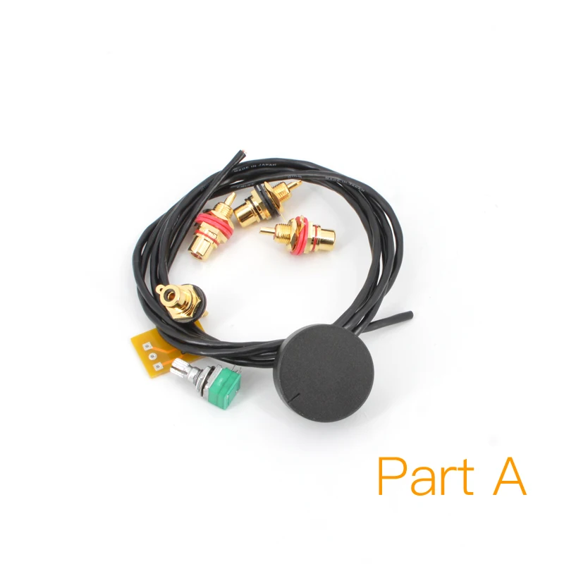 Parti Del Pre-Amplificatore Mofi Per Il Collegamento Del Segnale (Cavo, Jack E Potenziometro)