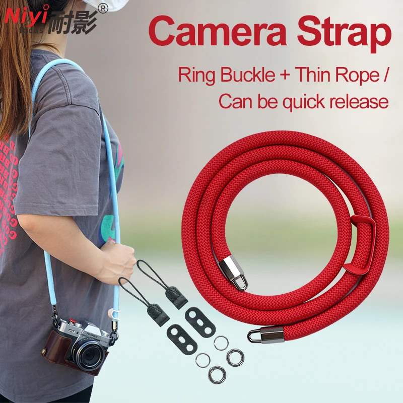 Nylon Rope Shoulder Hand Wrist Strap For SLR DSLR Mirrorless Camera Leica Sony Pentex Fuji Panasonic Nikon Canon Camera Body