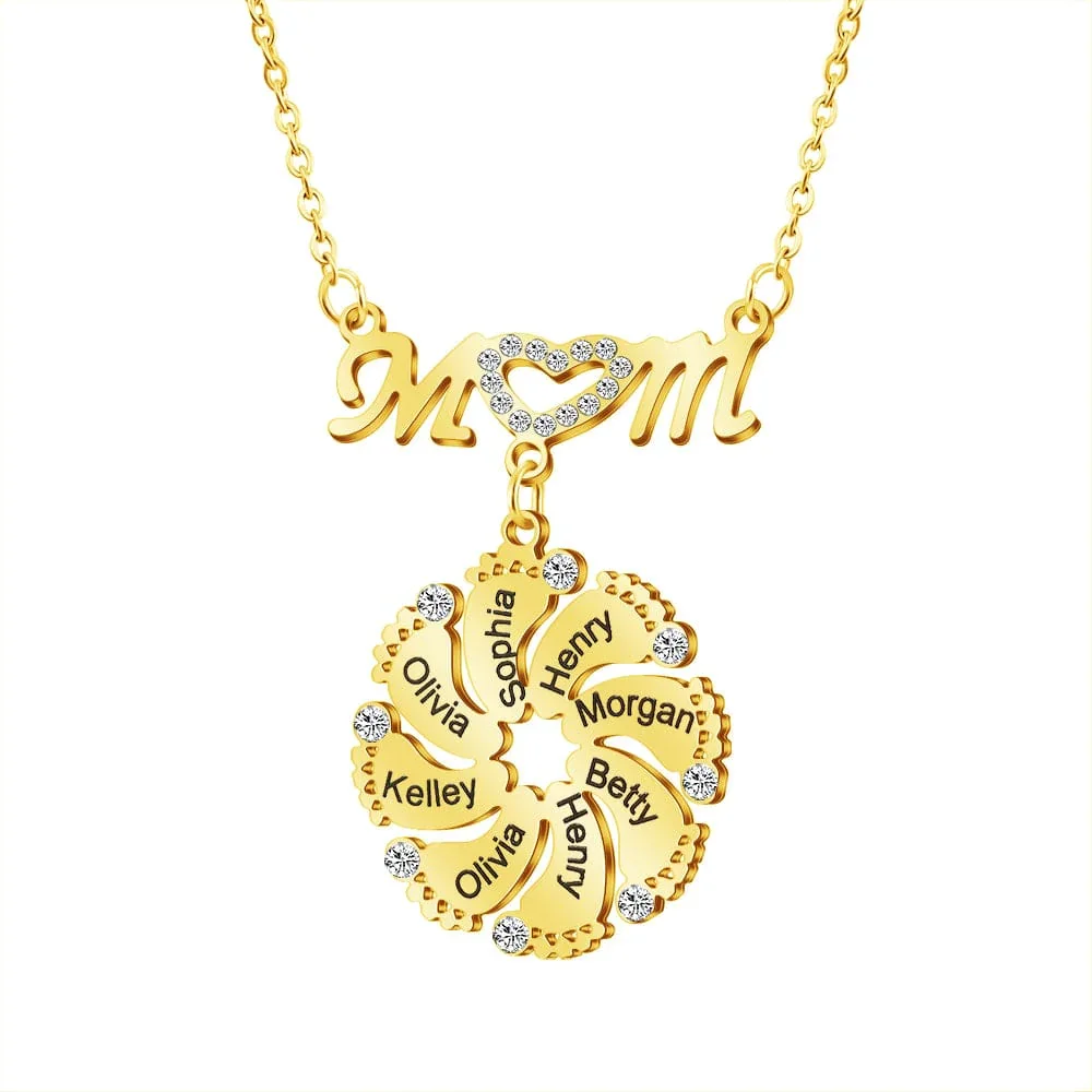 Qitian Custom Mother's Day Gift Personalized Diamond Mom