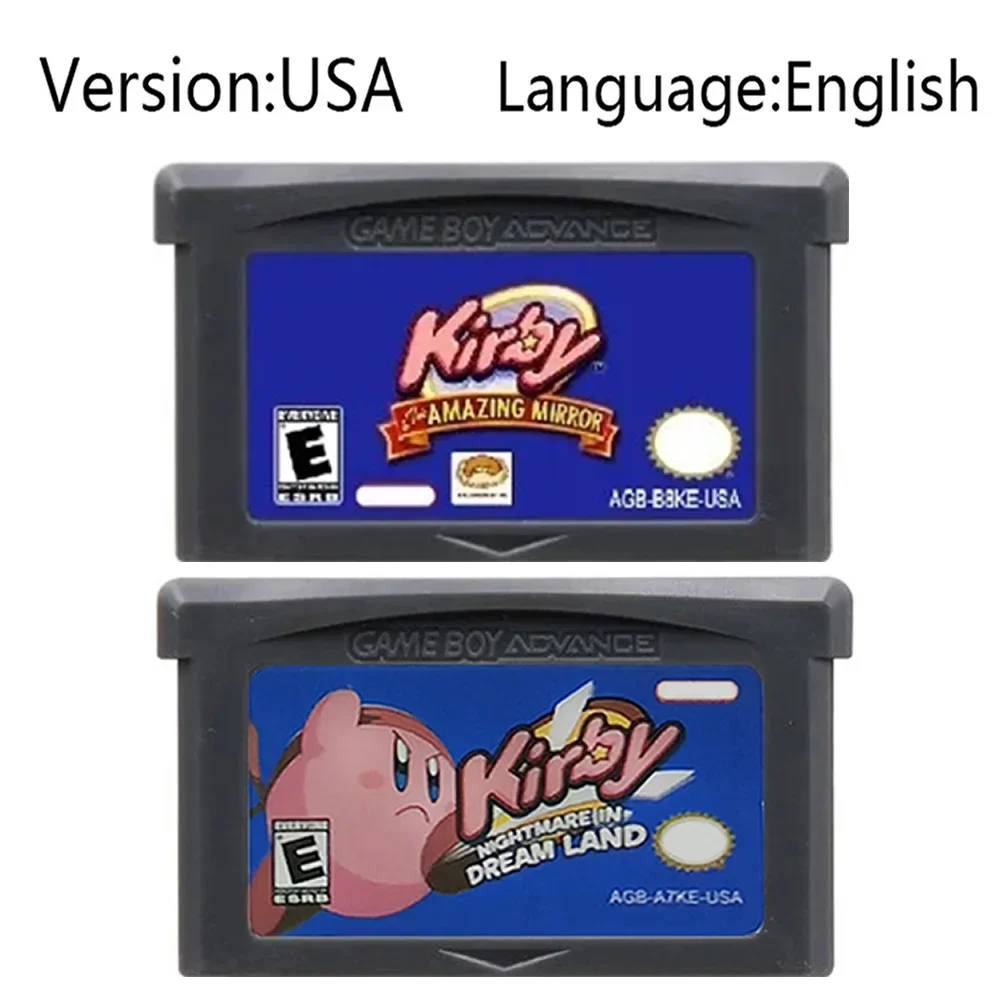 Kirby 32-Bit Game Cartridge: Amazing Mirror & Nightmare in Dream Land